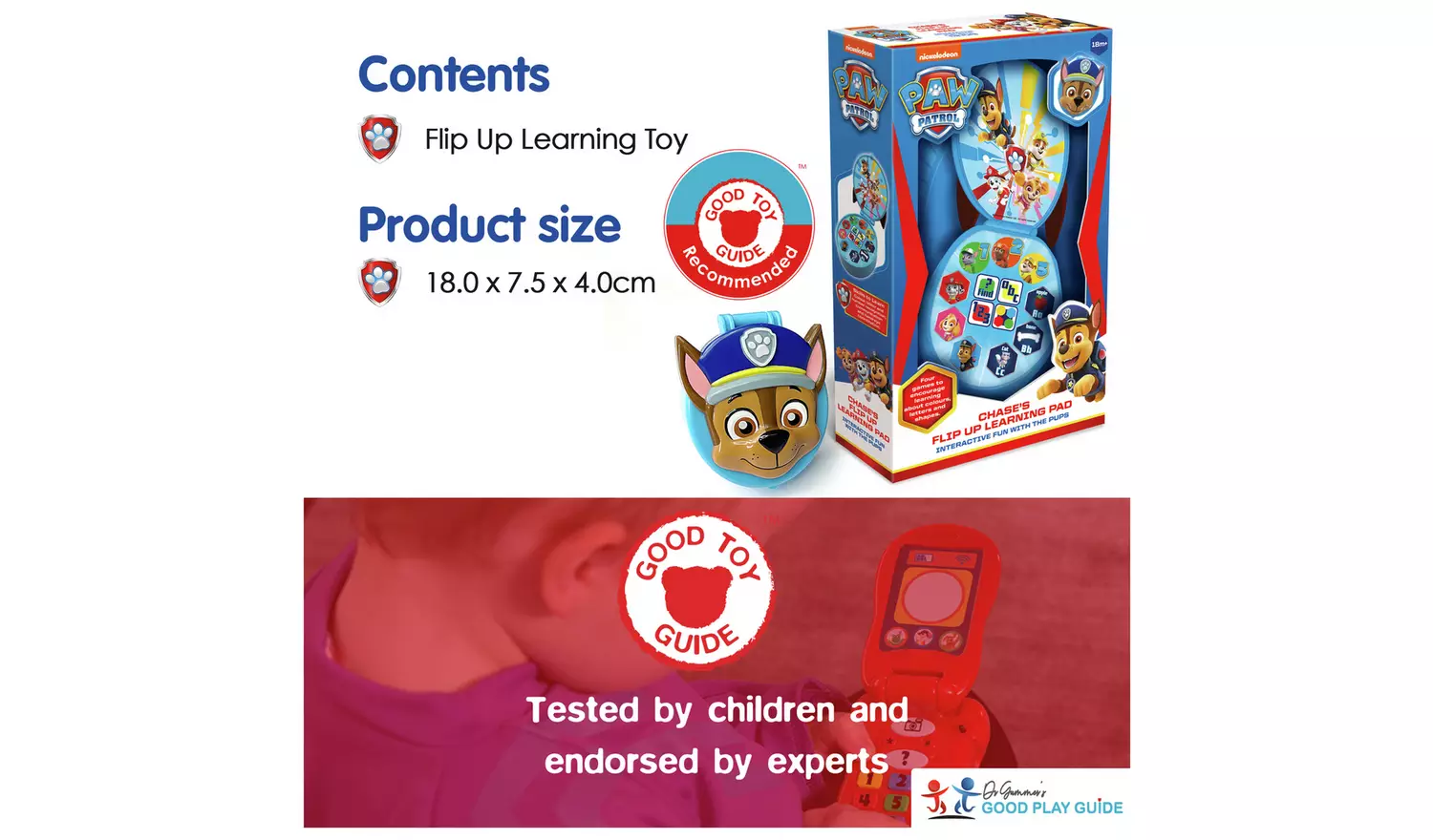 PAW Patrol Chase Flip Up Pad