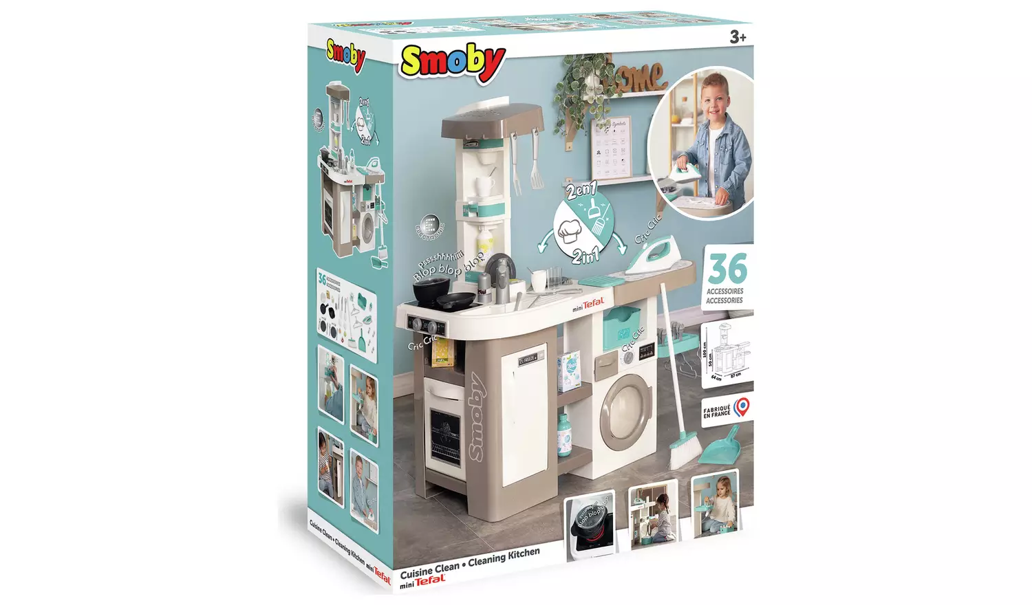 Smoby Tefal Studio Toy Kitchen & Utility