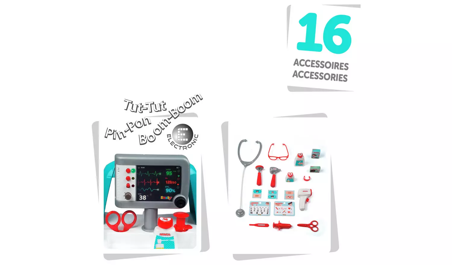 Smoby Electronic Medical Rescue Trolley