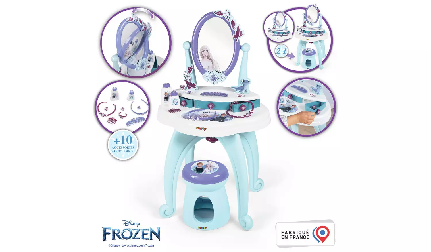Smoby Frozen 2 in 1 Dressing Table