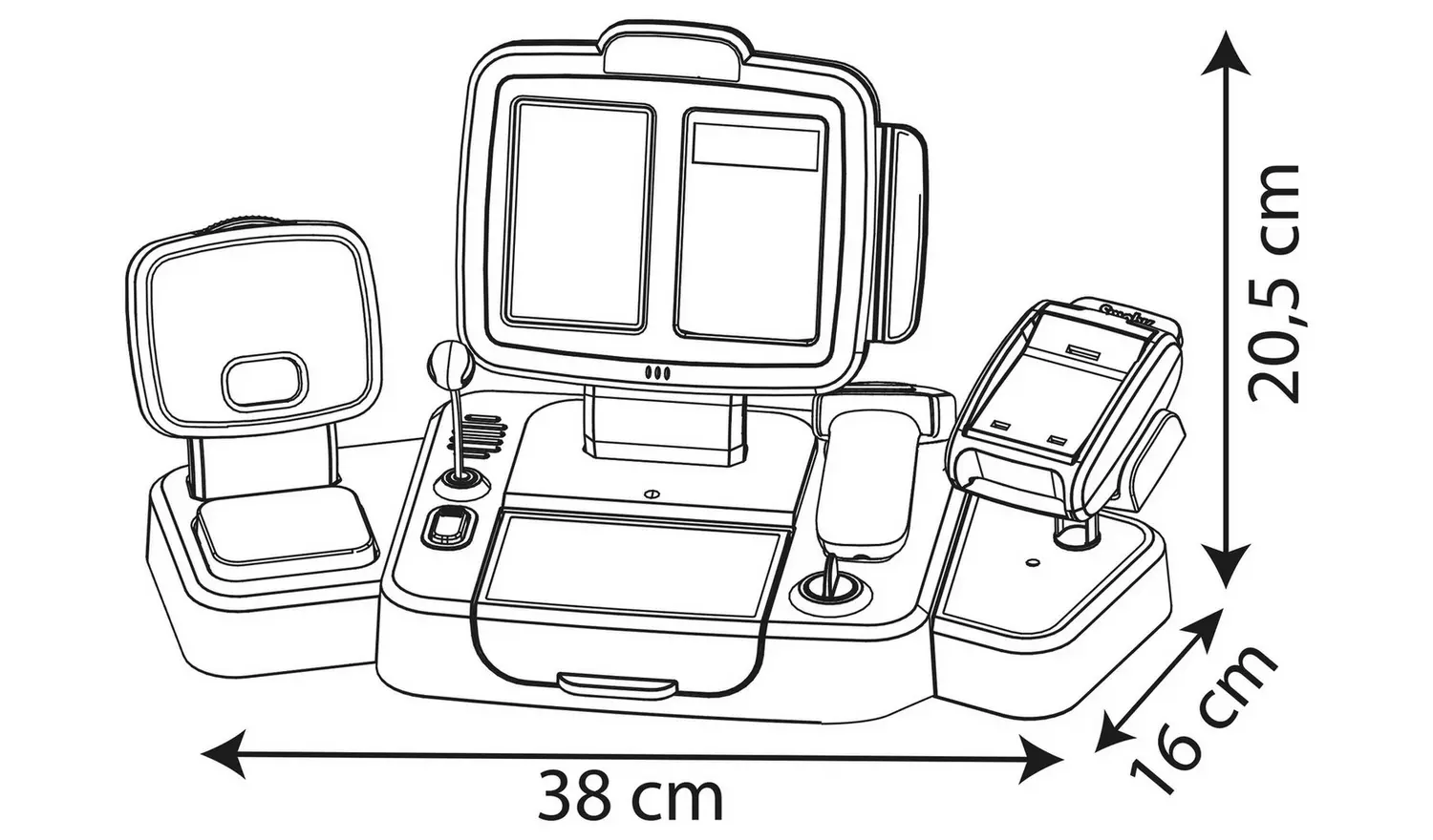 Smoby Large Cash Register-Green