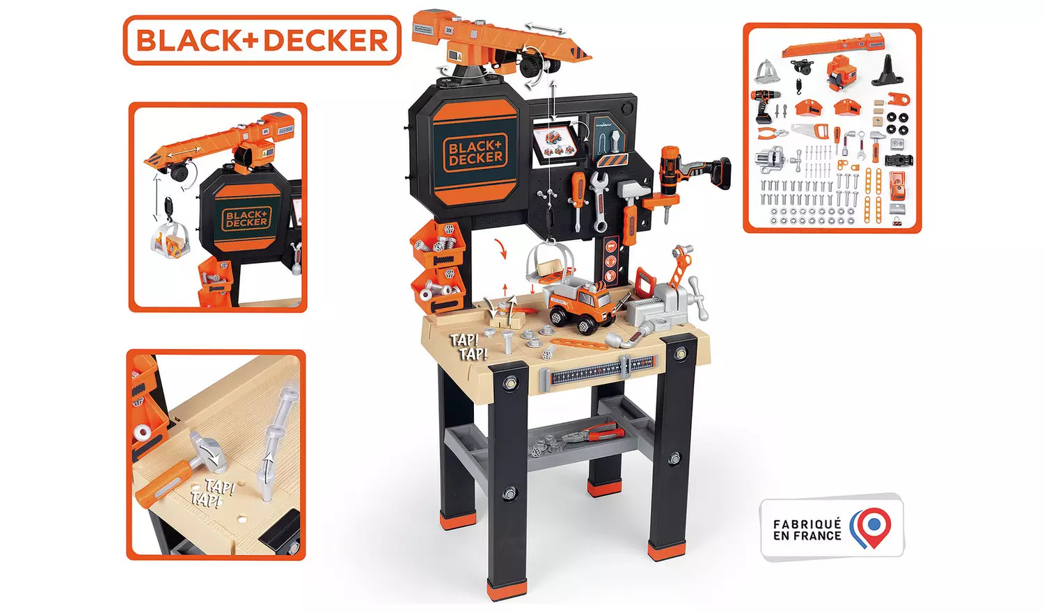 Smoby Black + Decker Builder Toy Workbench