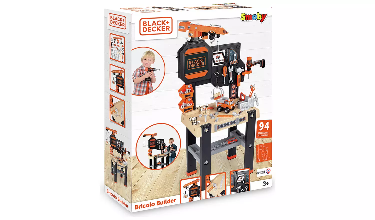 Smoby Black + Decker Builder Toy Workbench