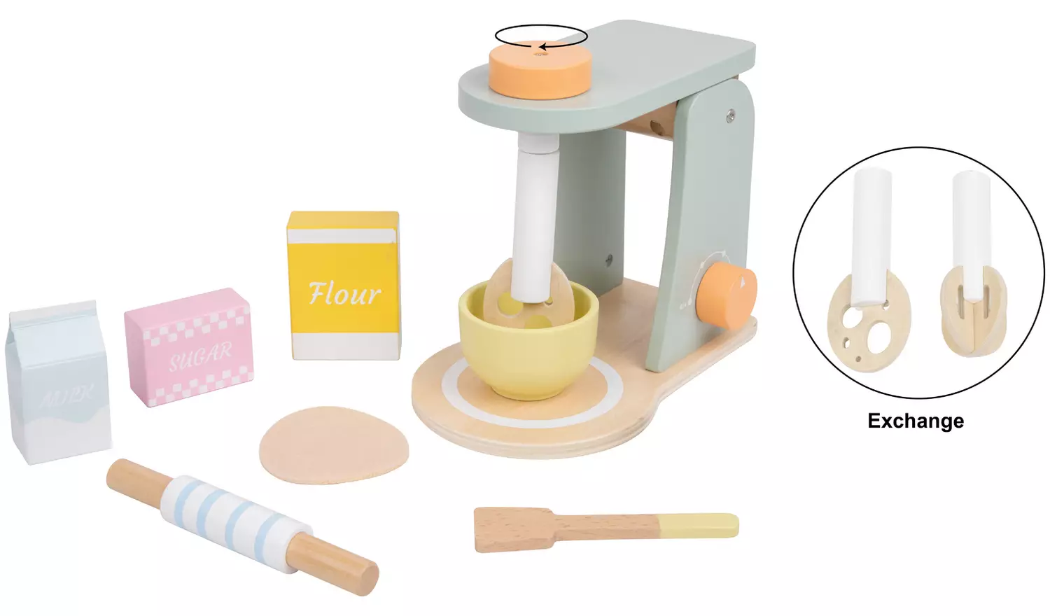 Chad Valley Wooden Baking Set