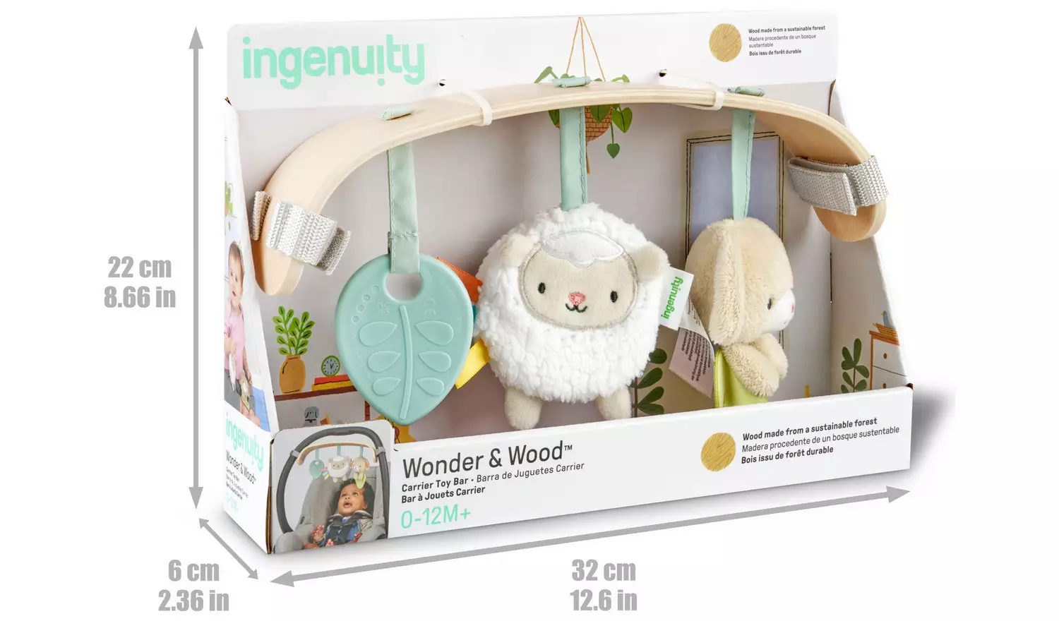 Ingenuity Wooden Toy Bar