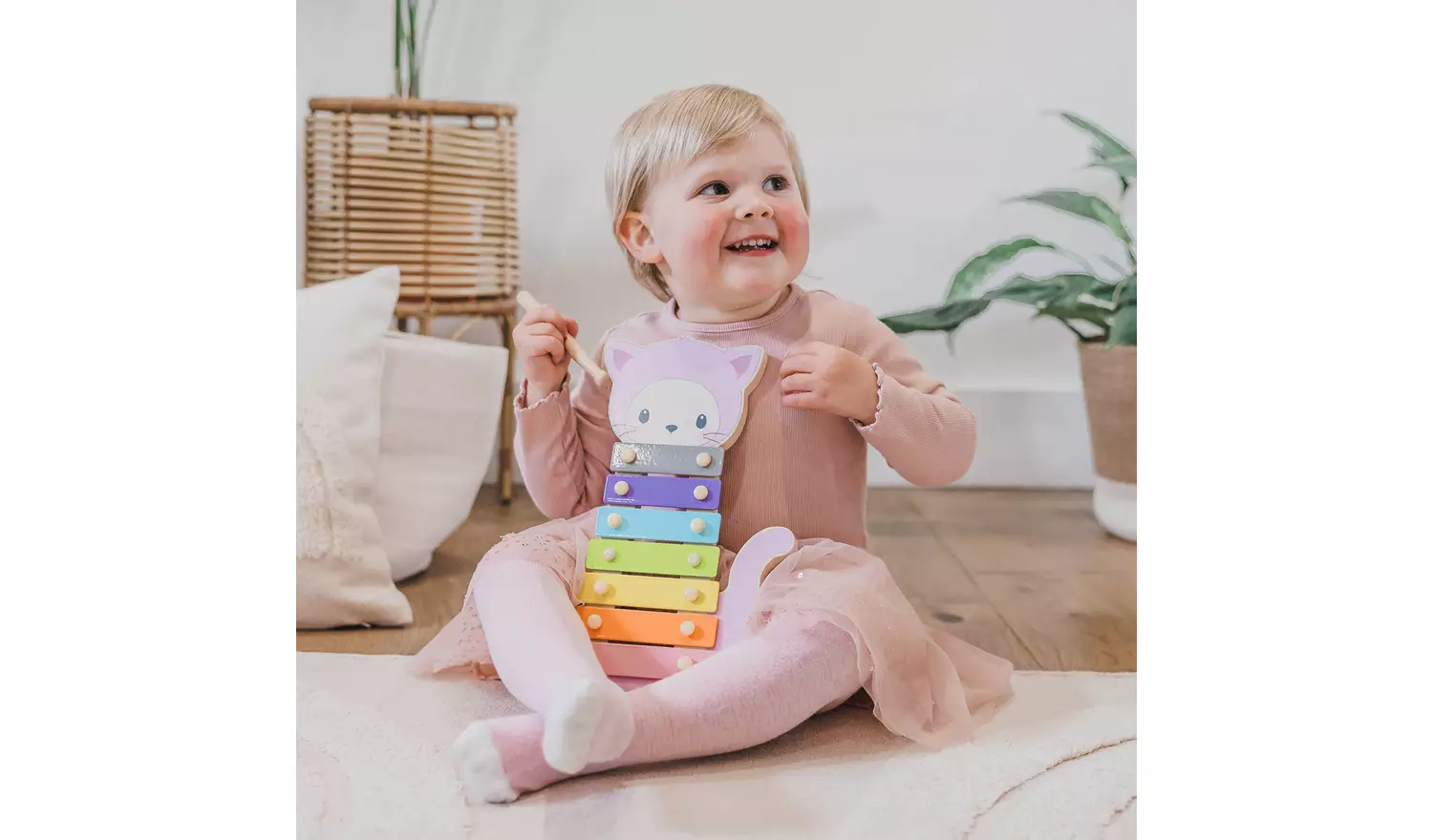 Our Little World Wooden Sensory Cat Xylophone