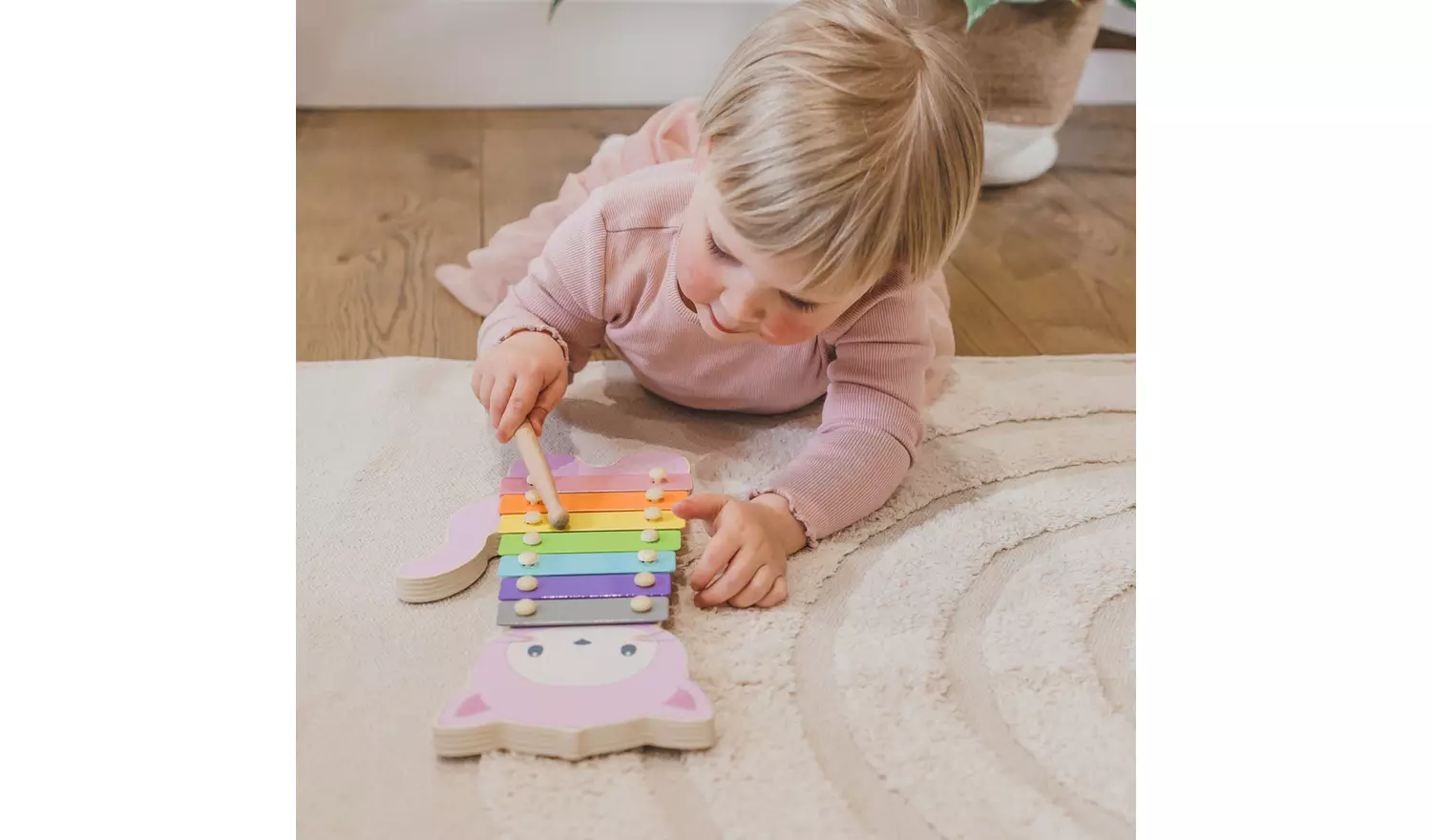 Our Little World Wooden Sensory Cat Xylophone