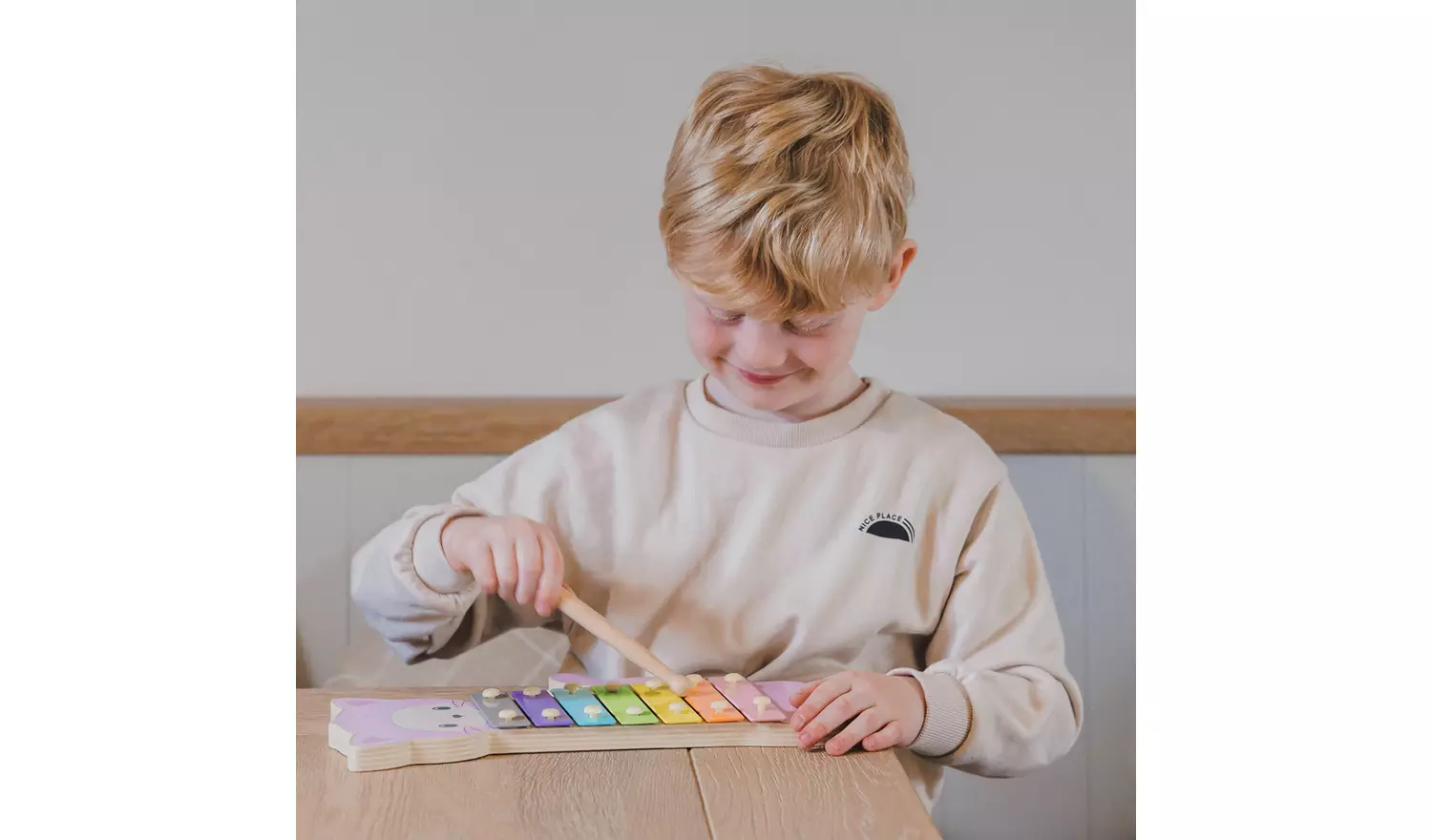 Our Little World Wooden Sensory Cat Xylophone