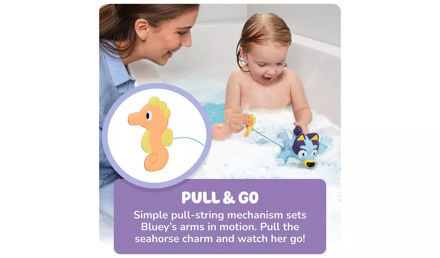 Bluey Swimming Tomy Bath Toy