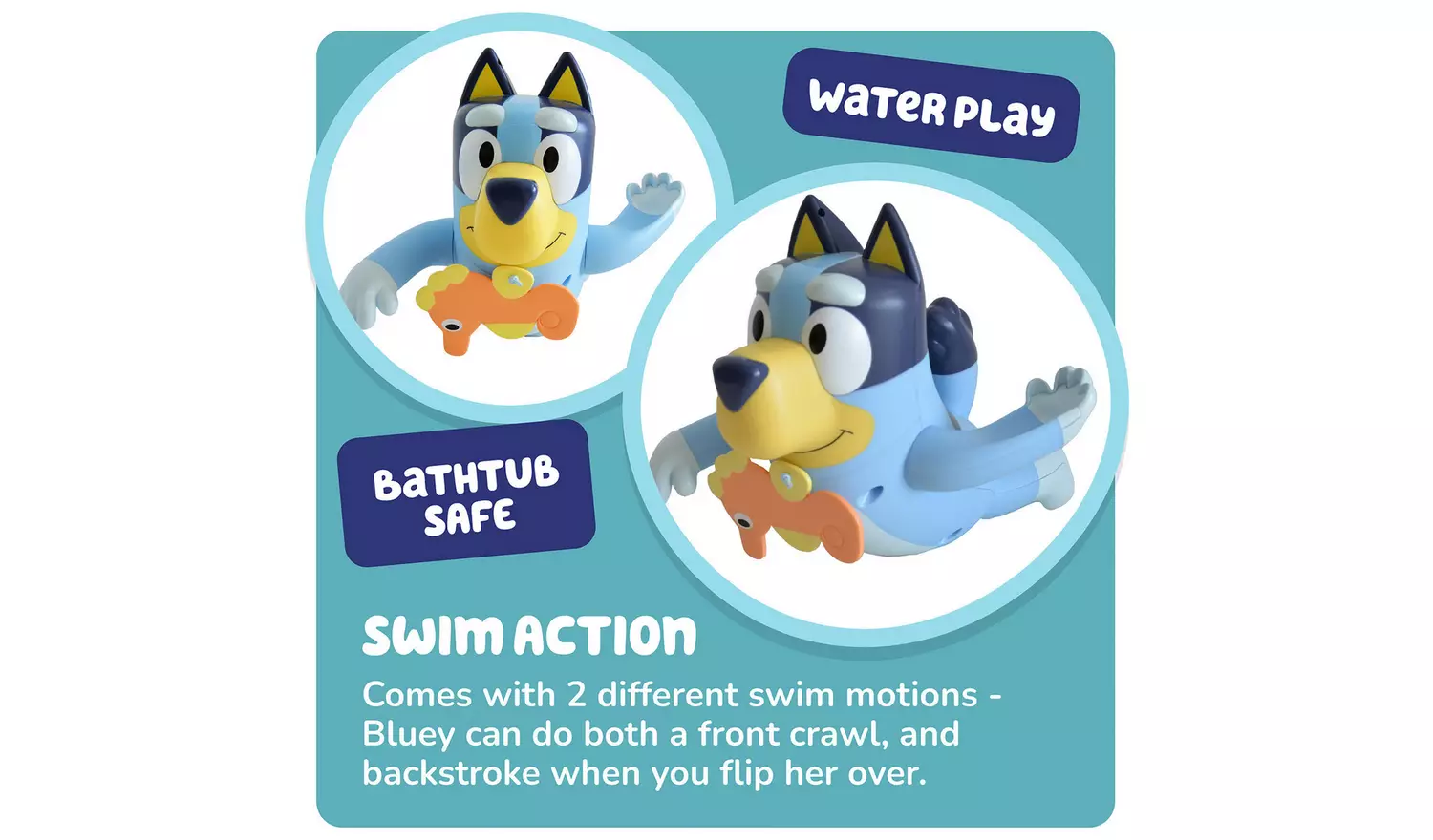 Bluey Swimming Tomy Bath Toy