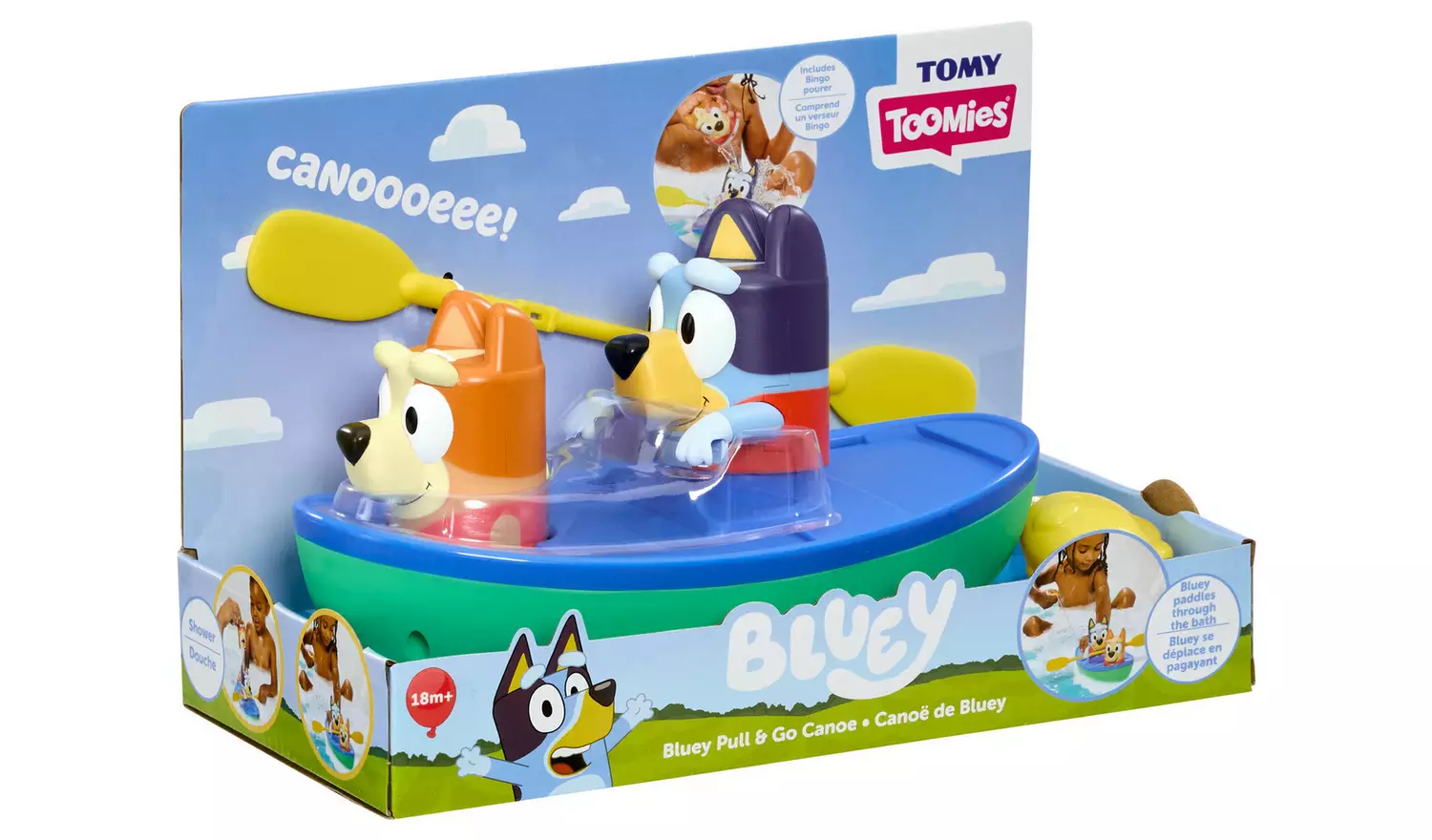 Tomy Toomies Bluey Bath Canoe
