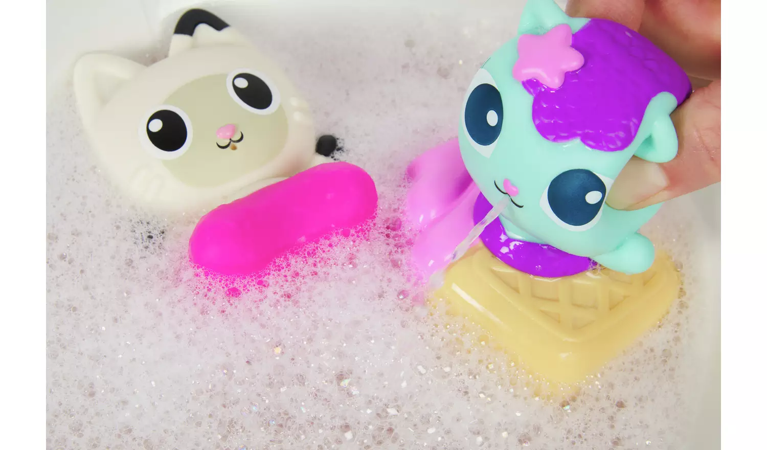 Gabby's Dollhouse Cat Bath Squirter Figures