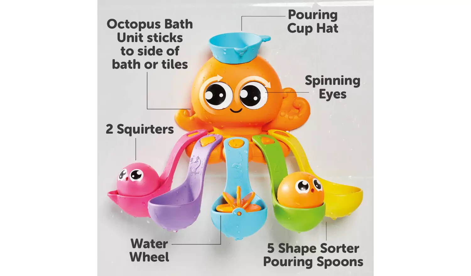 Tomy Toomies 7 In 1 Bath Octopus