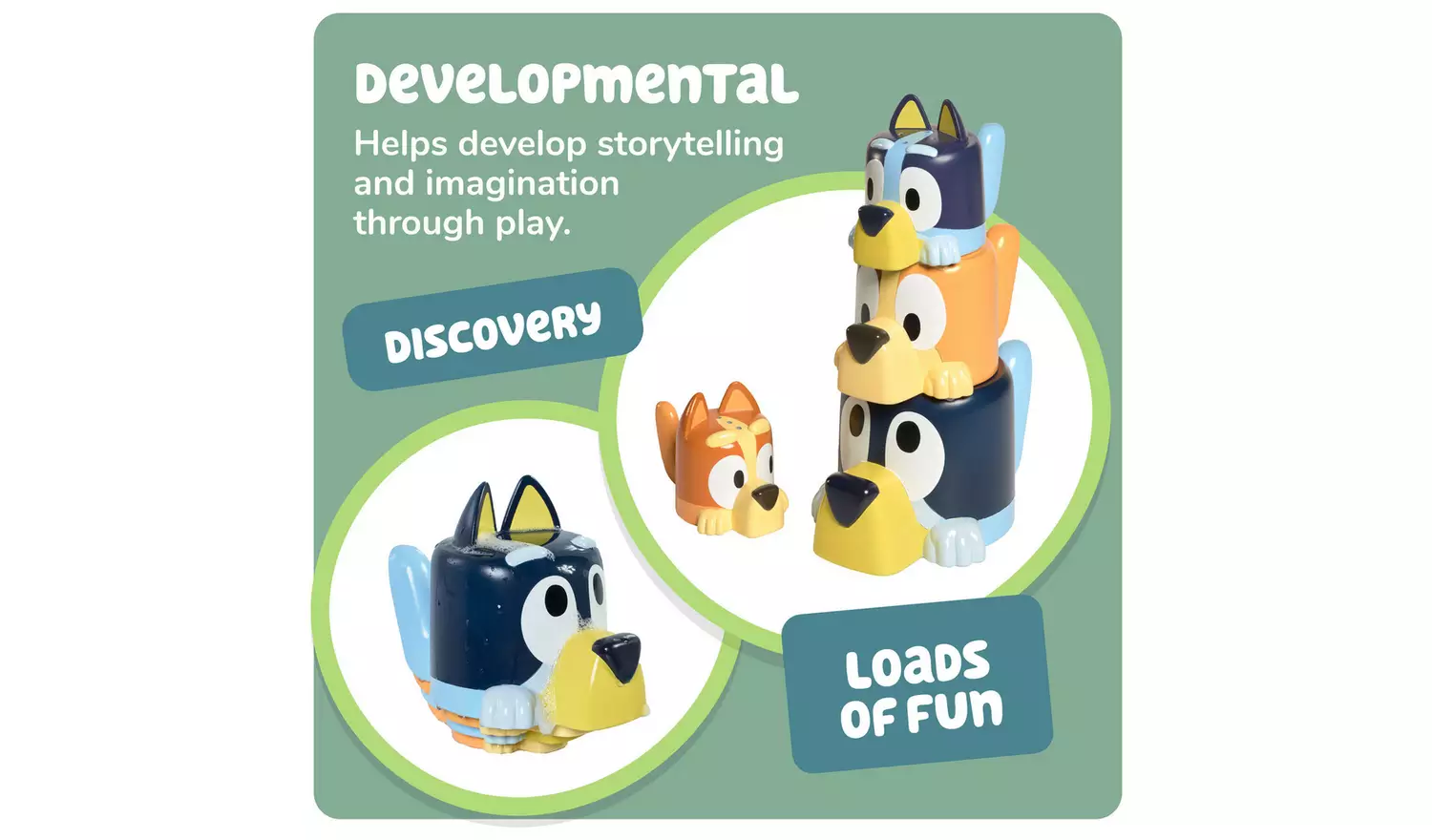 Bluey Family Bath Pourers