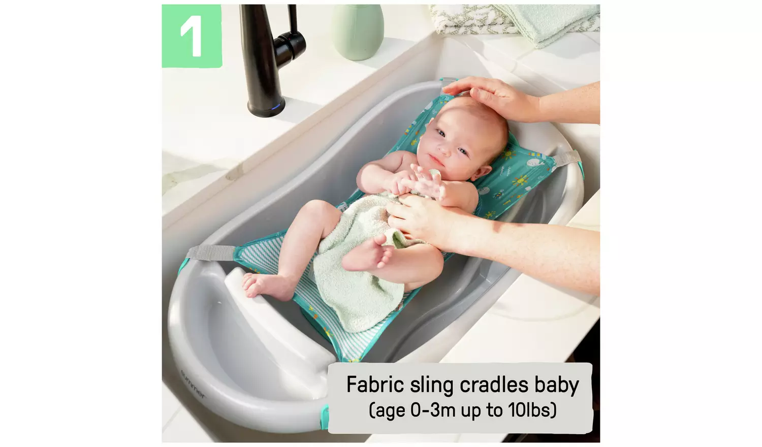 Ingenuity Newborn Toddler Tub - Grey