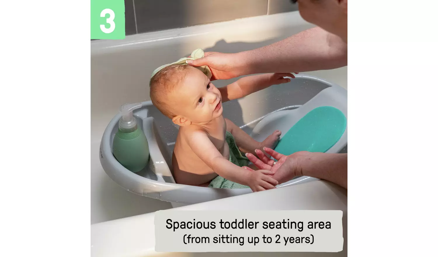 Ingenuity Newborn Toddler Tub - Grey