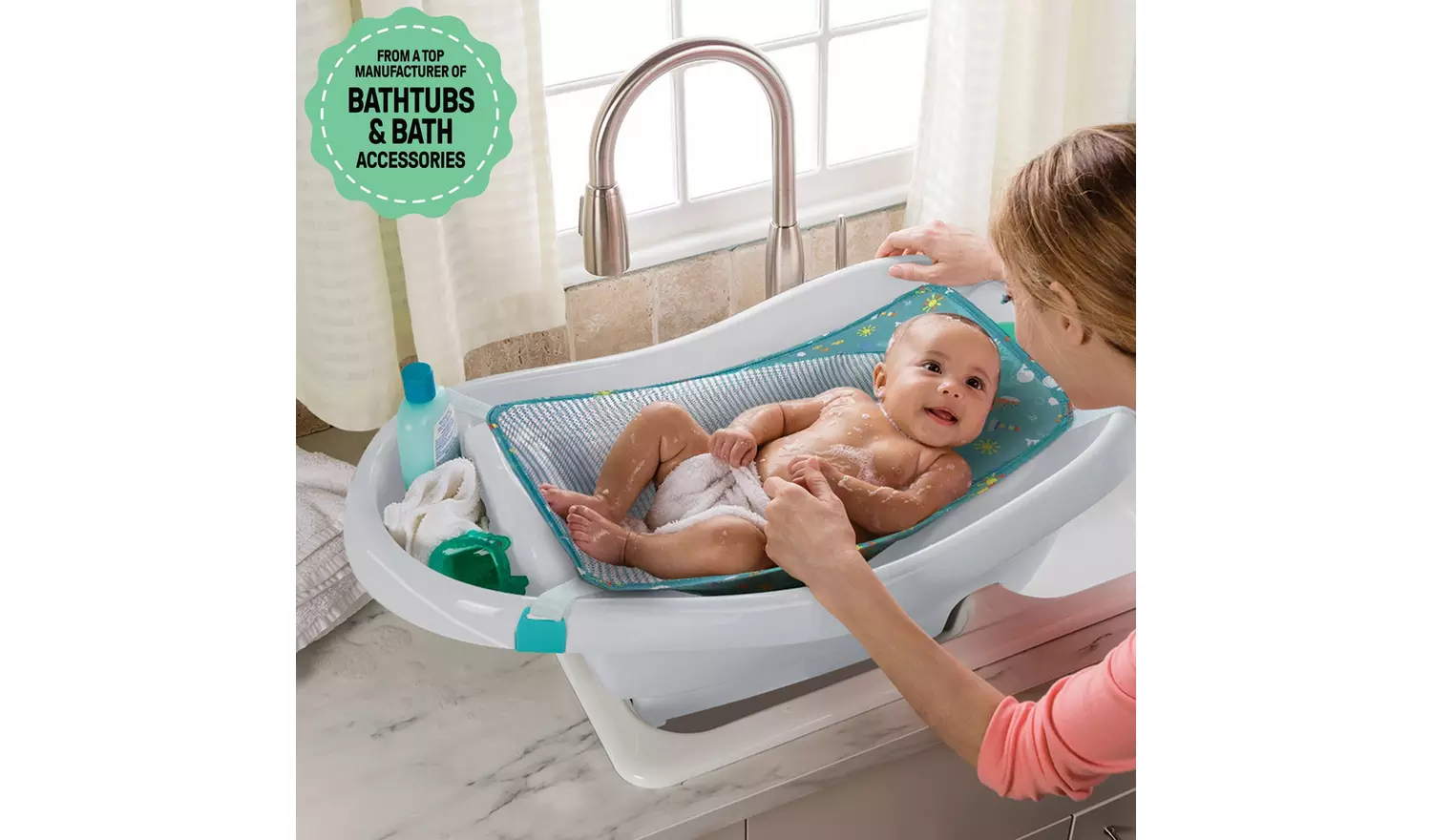 Ingenuity Newborn Toddler Tub - Grey