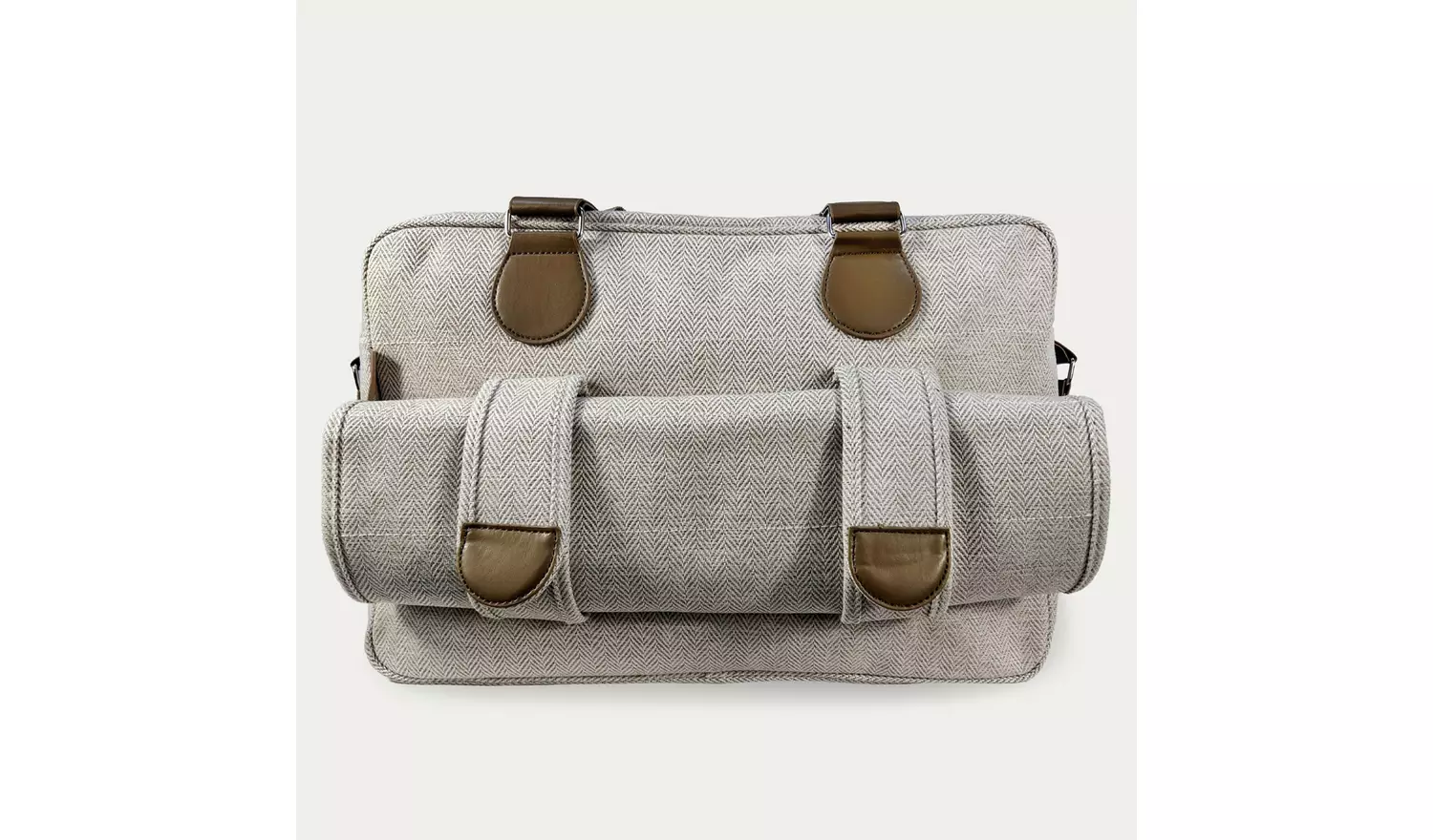 My Babiie Deluxe Changing Bag - Oatmeal Herringbone