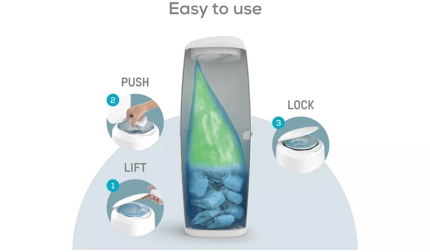 Angelcare XL Nappy Bin Of 1 Refill