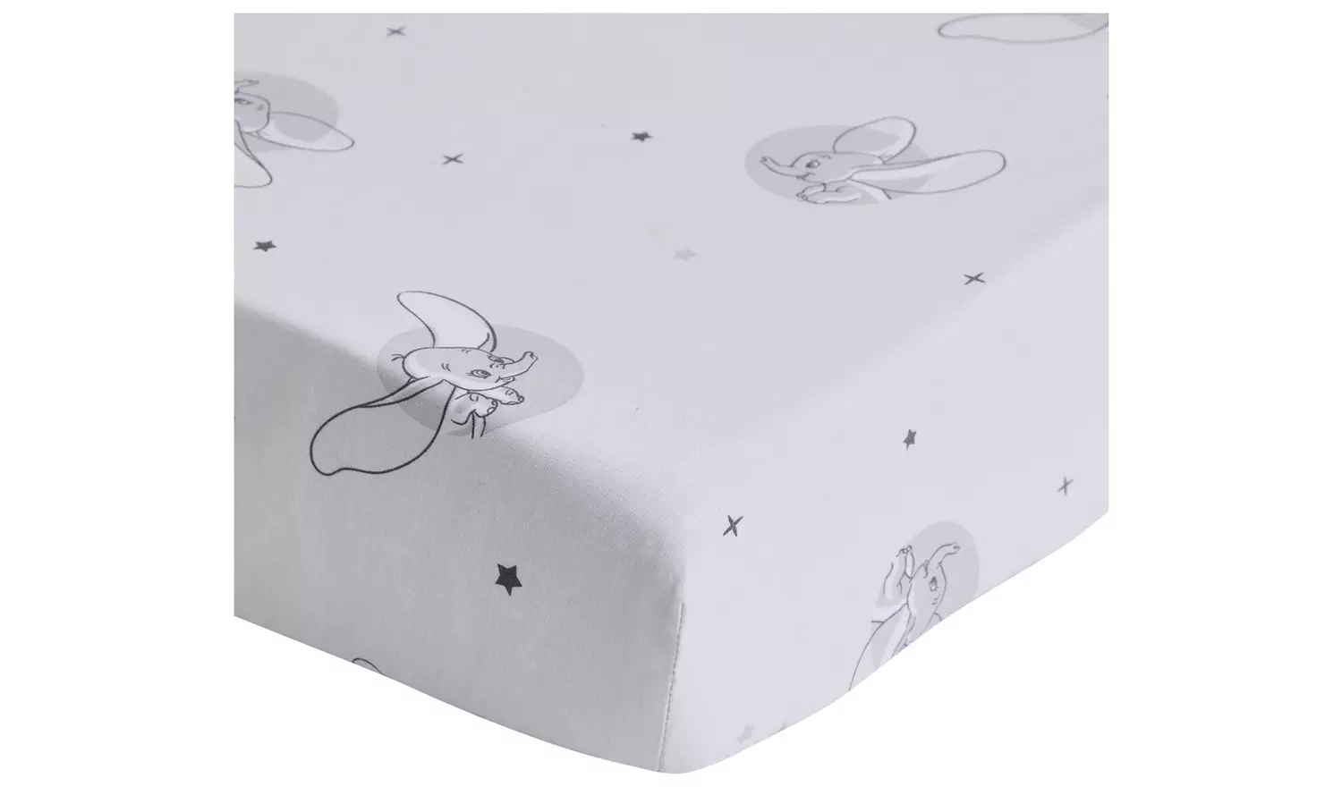 Disney Dumbo Cotton Twin Pack Nursery Fitted Sheet - Cot