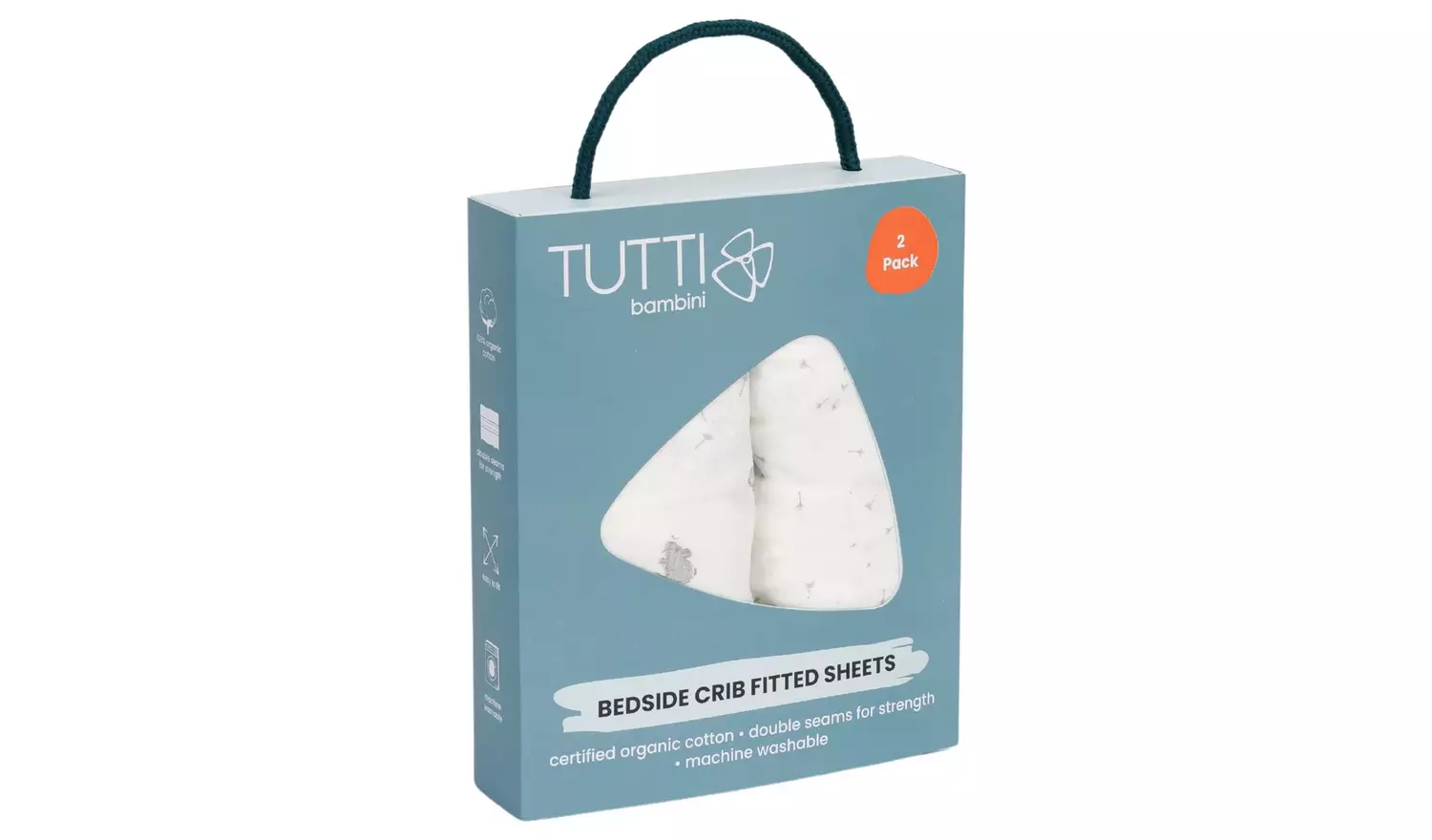 Tutti Bambini Cozee Crib 2pk Fitted Sheets Cocoon