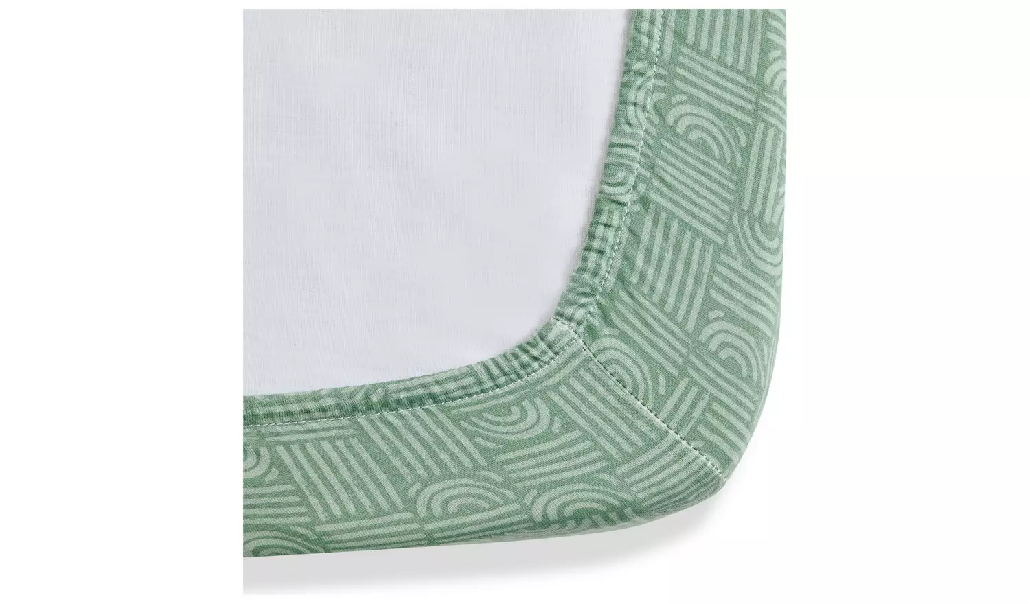 Habitat Cotton Jersey Safari Twin Nursery Fitted Sheet-Moses