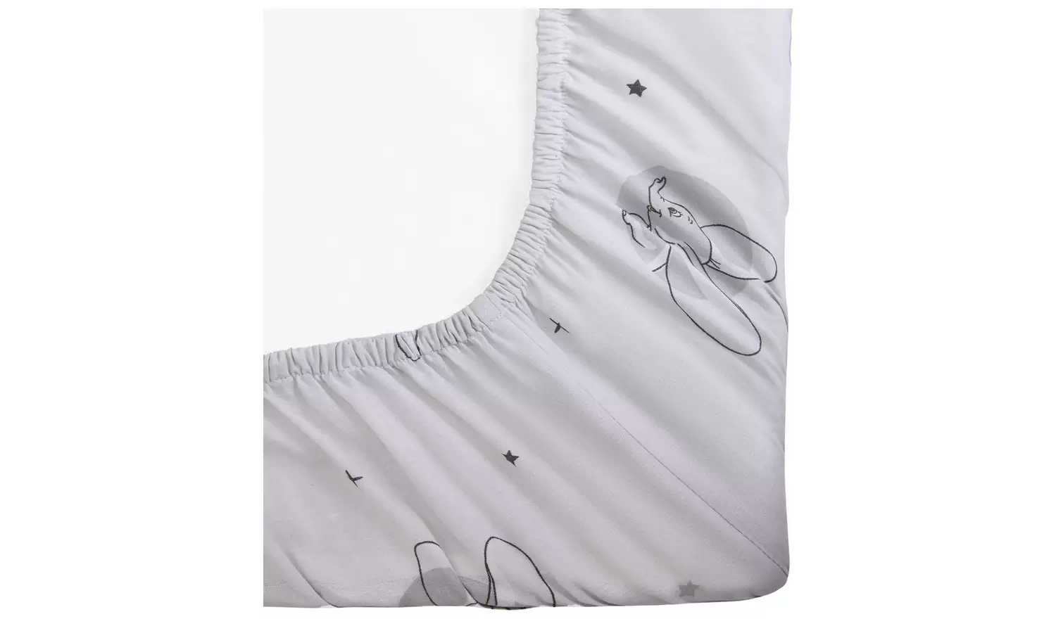 Disney Dumbo Cotton Twin Pack Nursery Fitted Sheet - Cot Bed