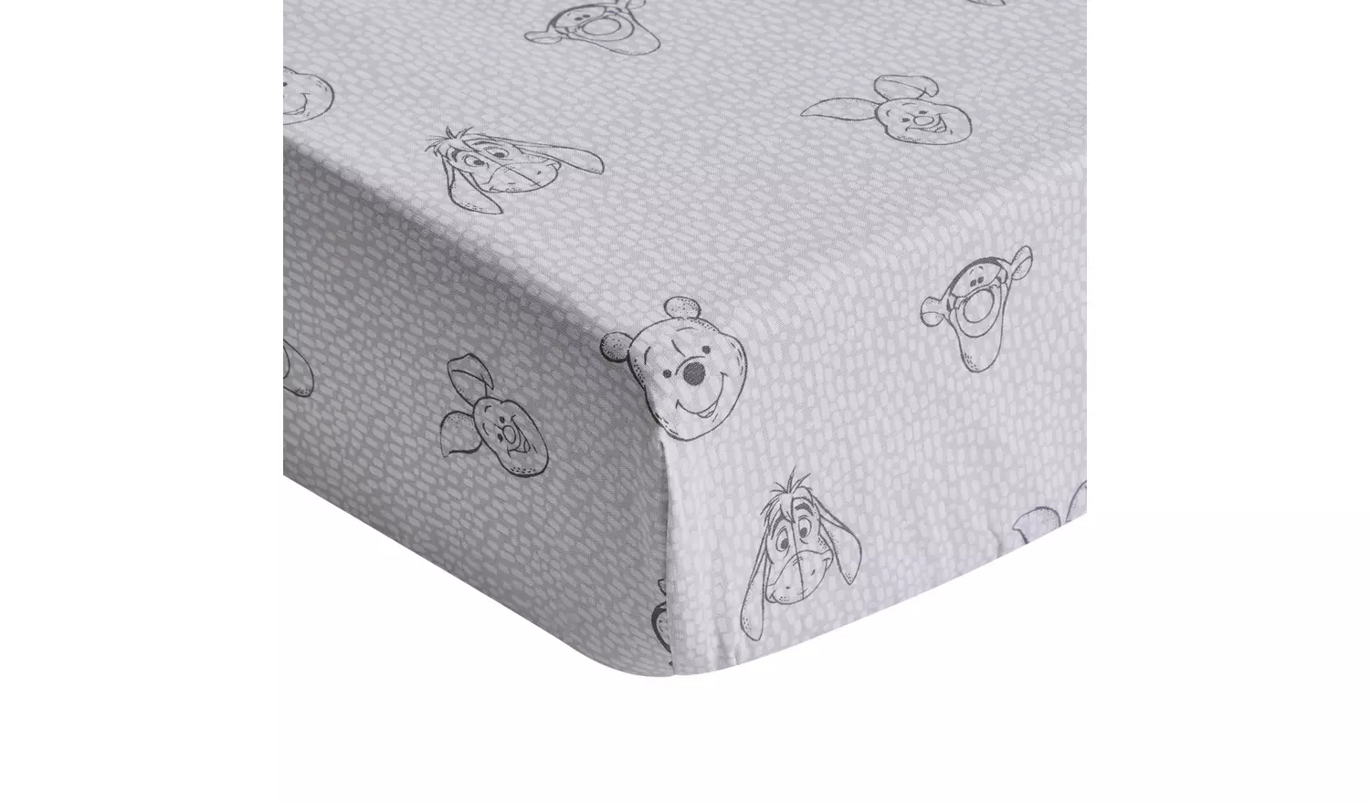 Disney Winnie The Pooh Twin Pack Nursery Fitted Sheet-Cotbed