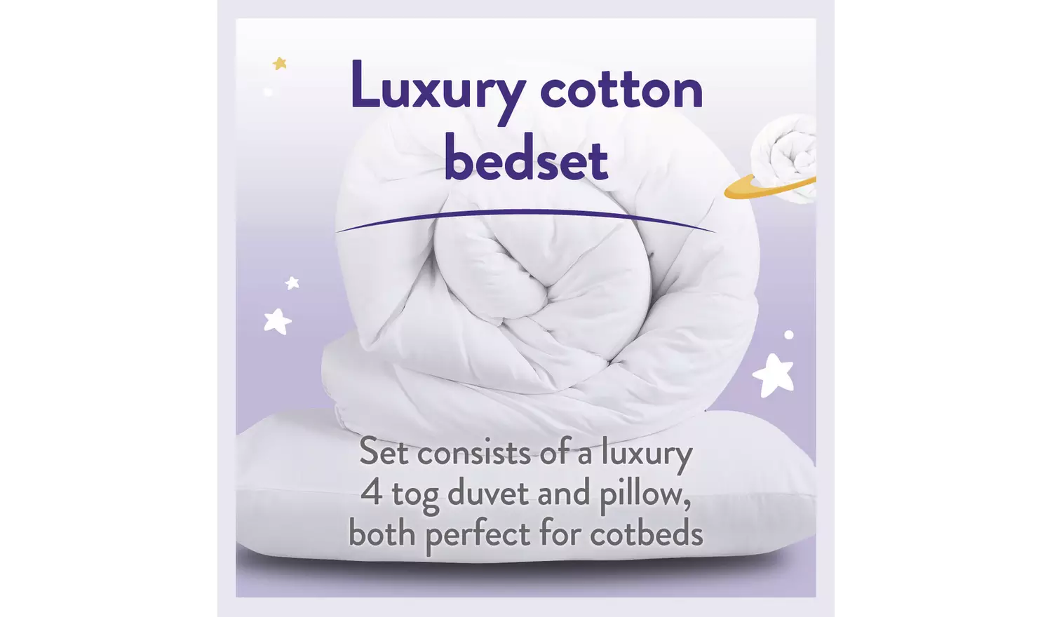 Slumberdown Little Slumbers Anti-Allergy Bedset - Cot Bed