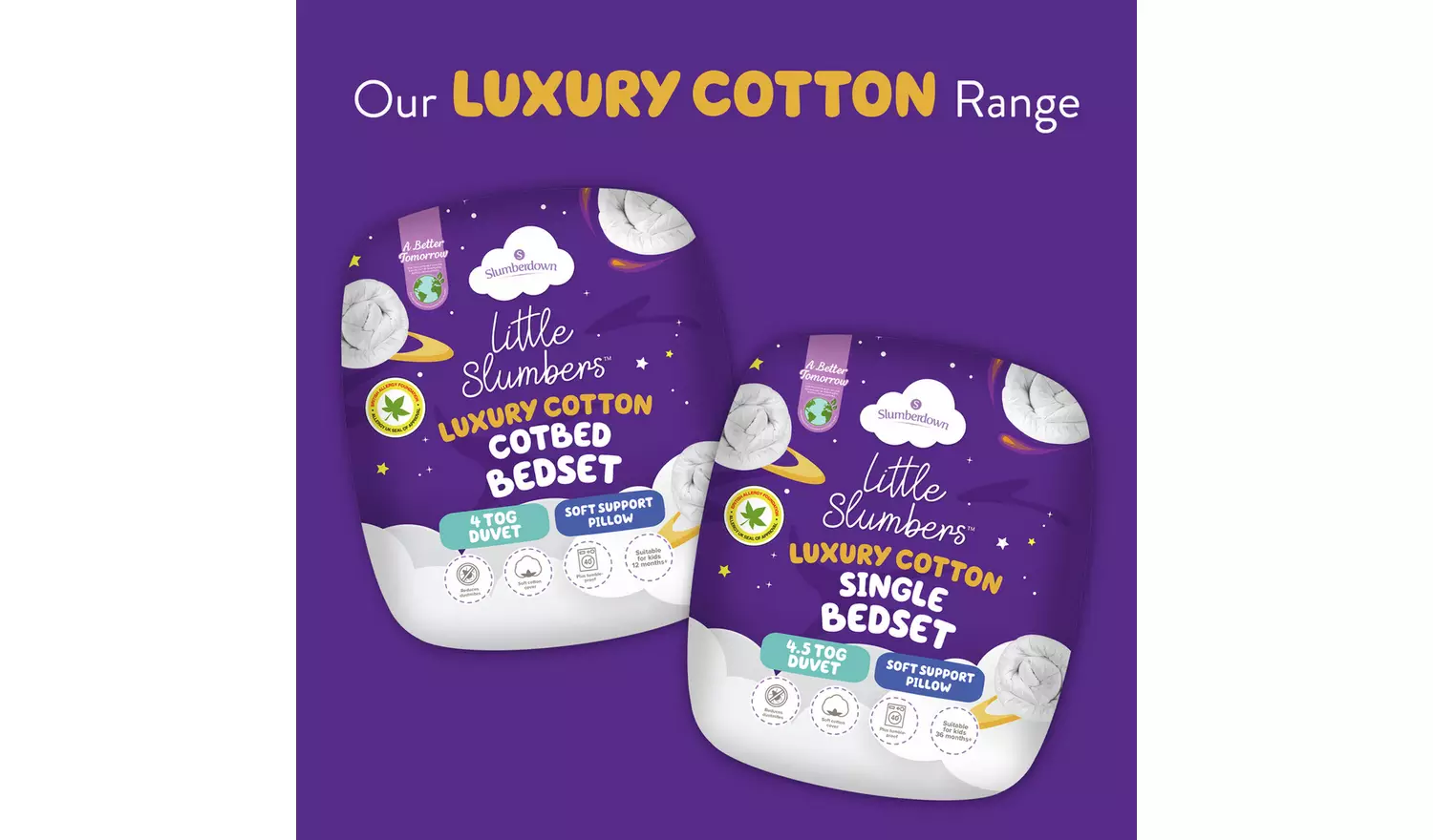 Slumberdown Little Slumbers Anti-Allergy Bedset - Cot Bed