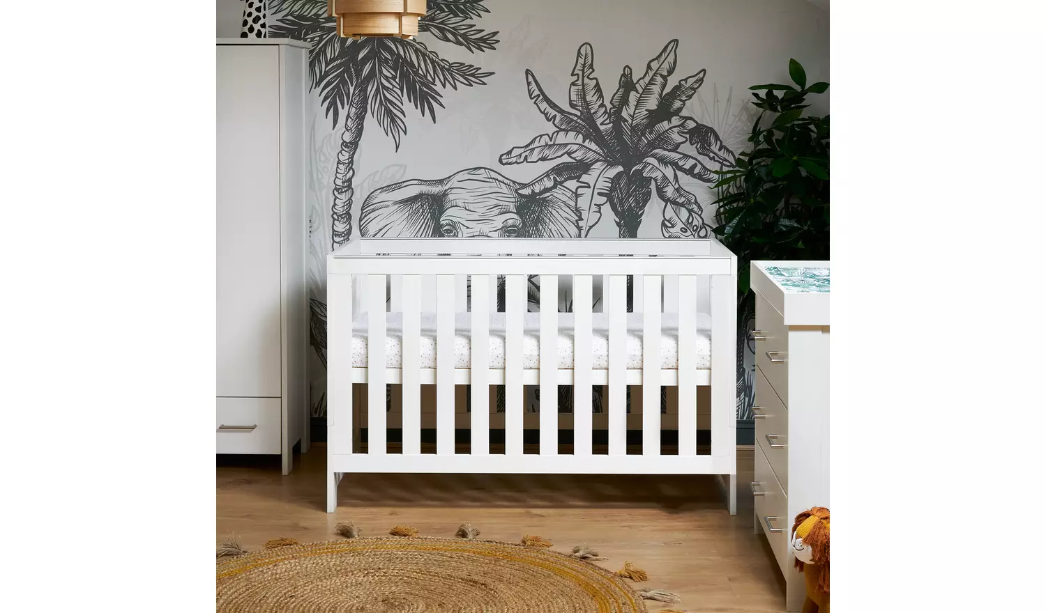 Obaby Nika Cot Bed - White