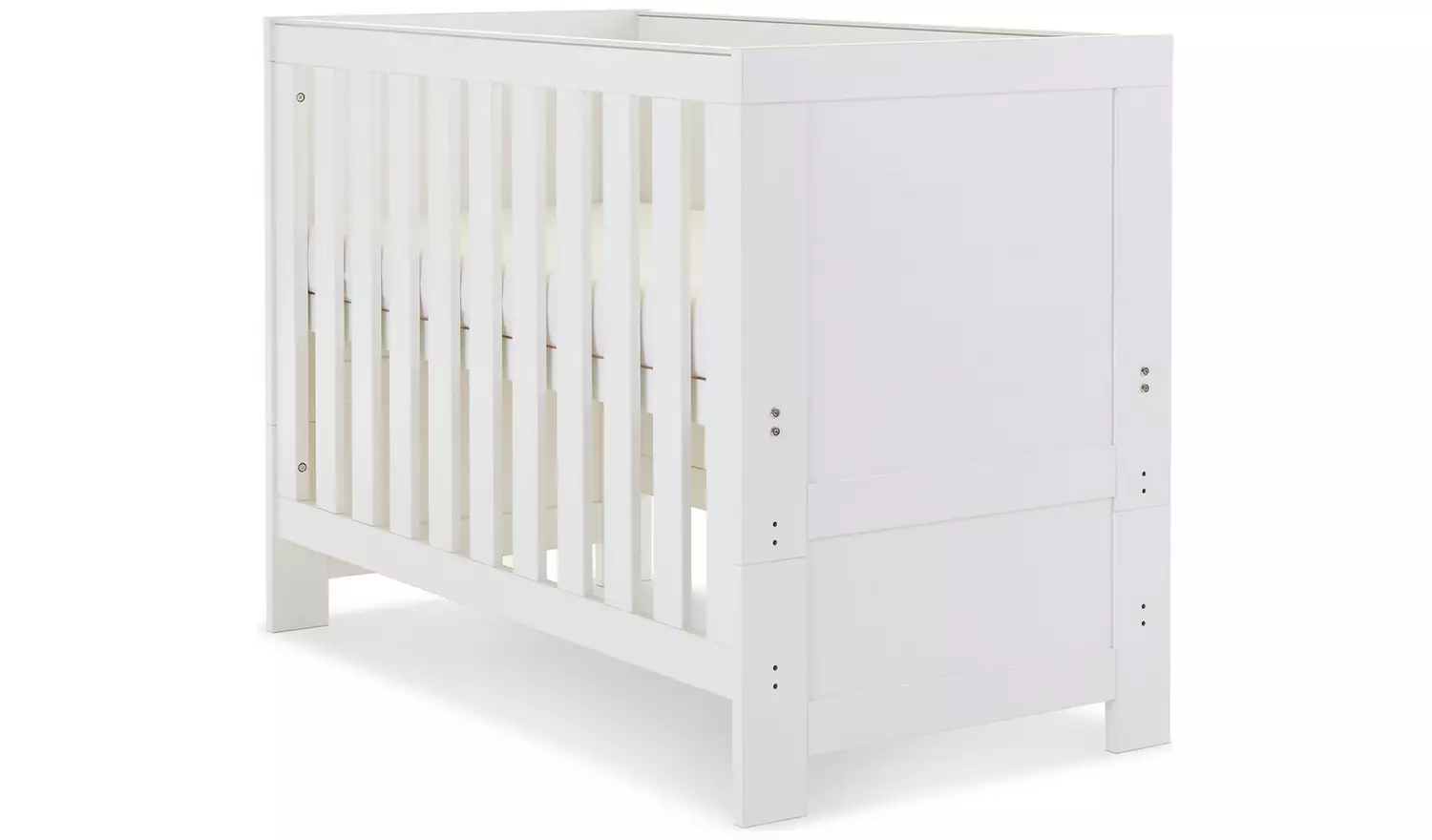 Obaby Nika Mini Cot Bed - White