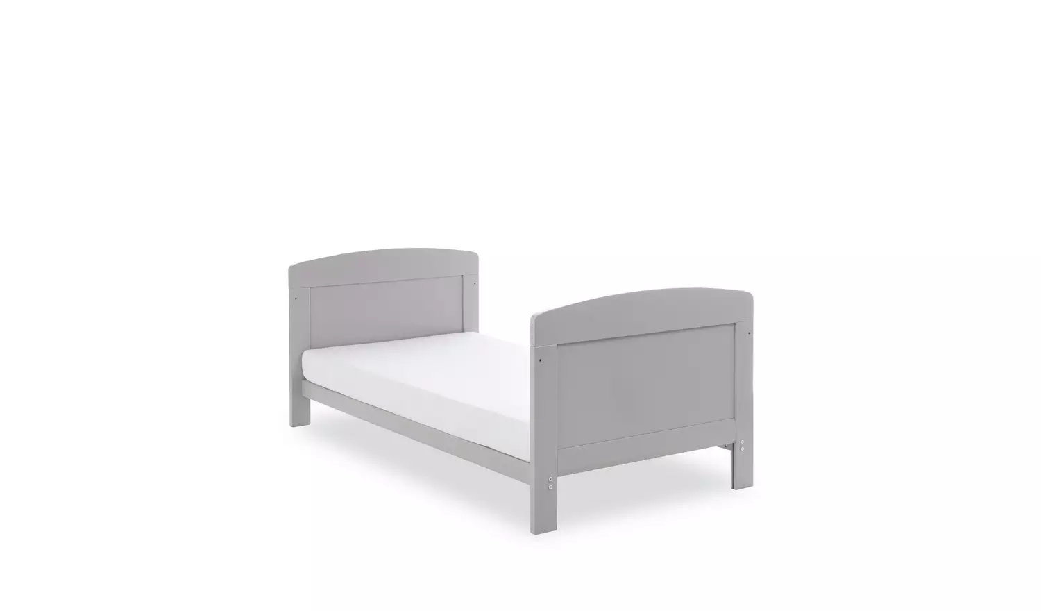 Obaby Grace Baby Cot Bed with Mattress - Warm Grey