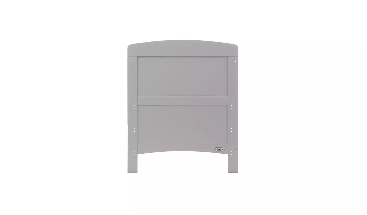 Obaby Grace Baby Cot Bed with Mattress - Warm Grey