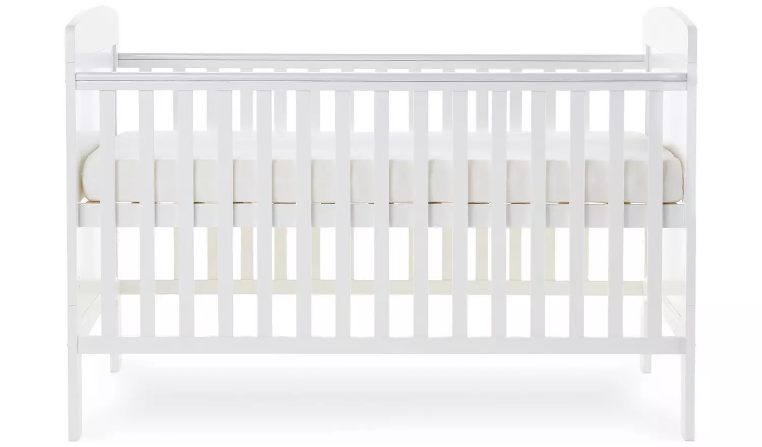 Obaby Grace Cot Bed with Mattress - White