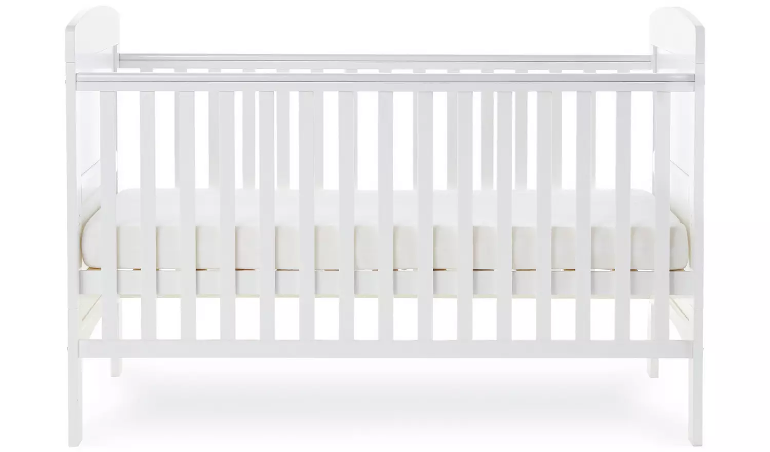 Obaby Grace Cot Bed with Mattress - White