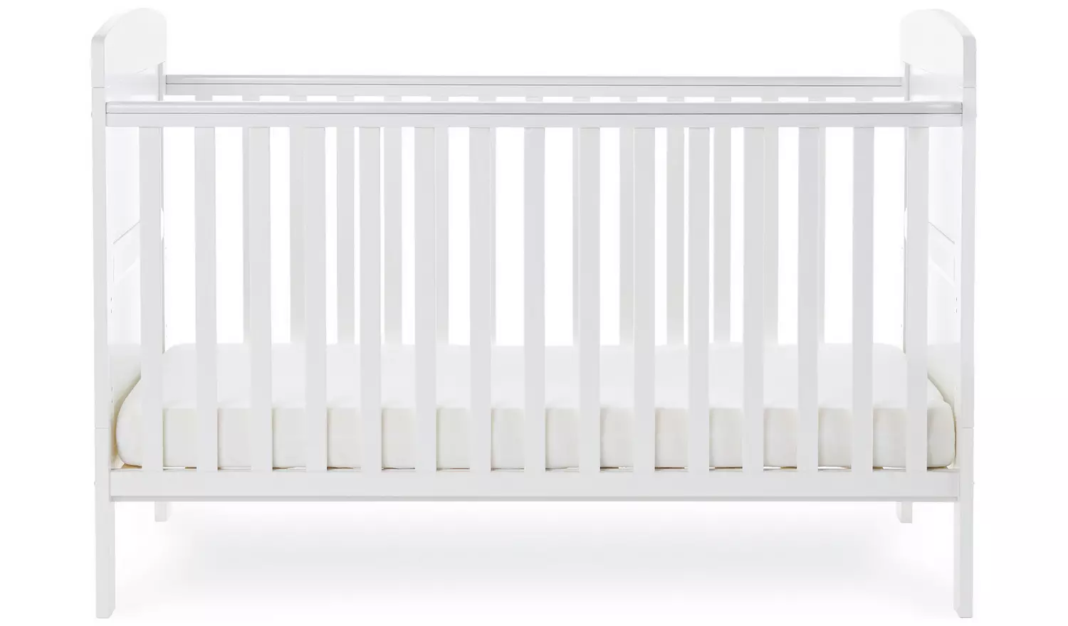 Obaby Grace Cot Bed with Mattress - White