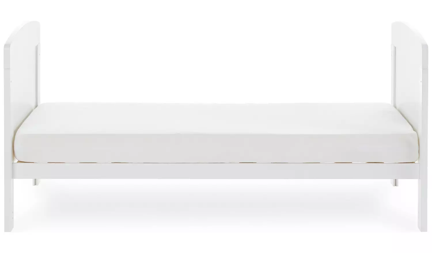 Obaby Grace Cot Bed with Mattress - White