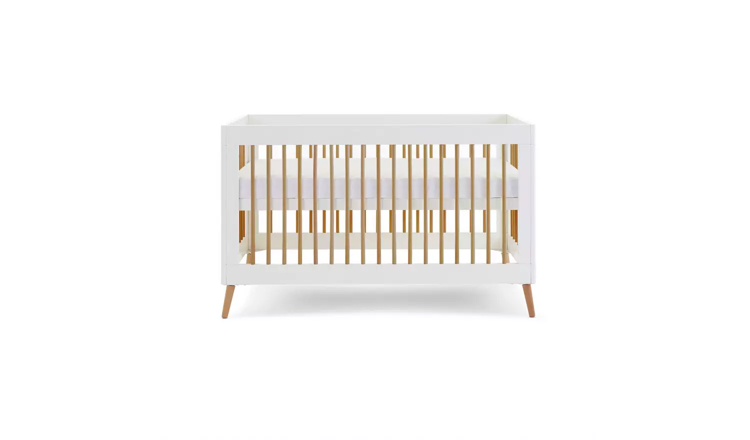 Obaby Maya Cot Bed - White with Natural