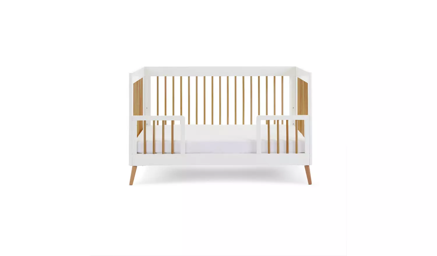 Obaby Maya Cot Bed - White with Natural