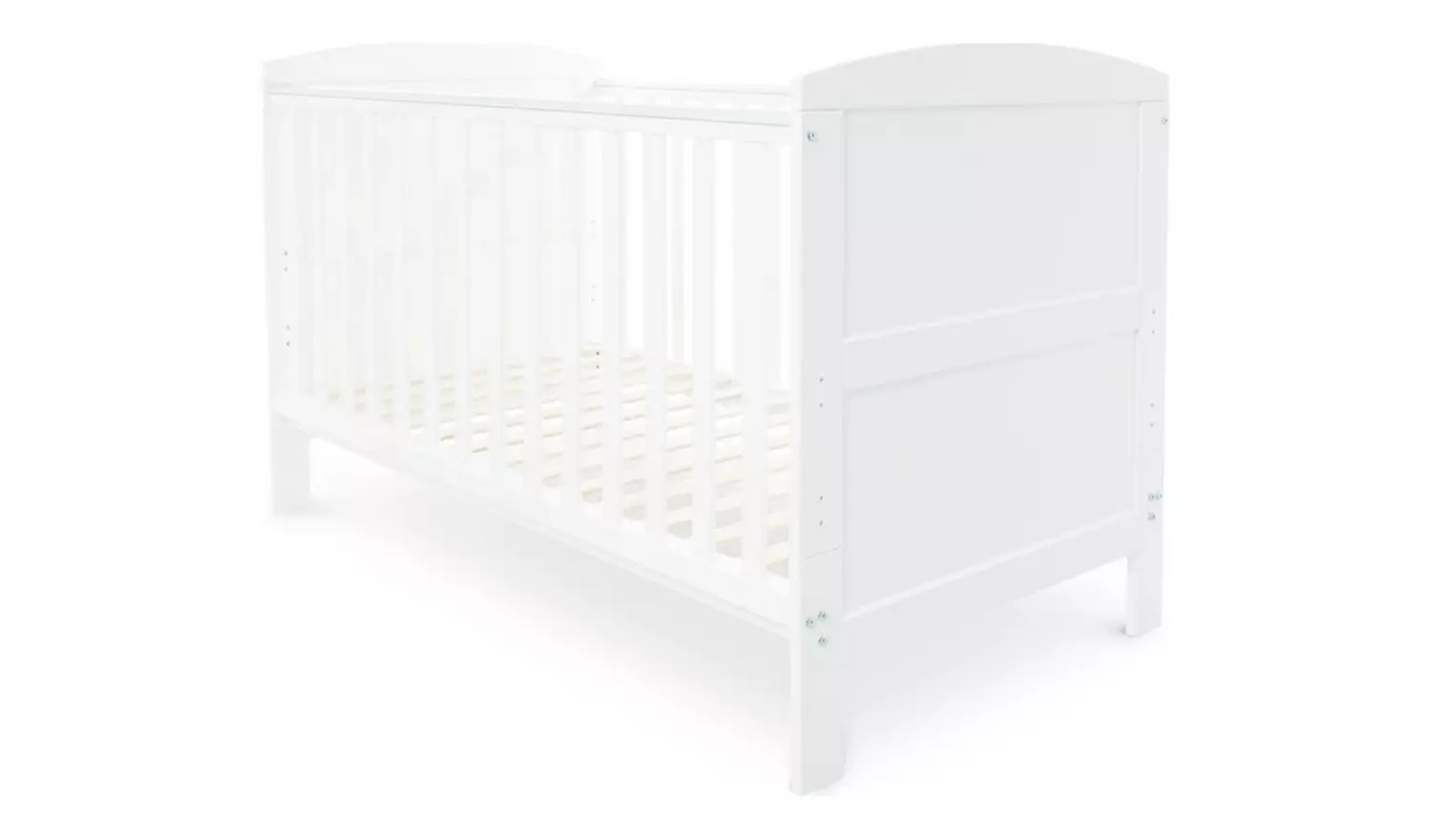 Ickle Bubba Coleby Classic Baby Cot Bed – White