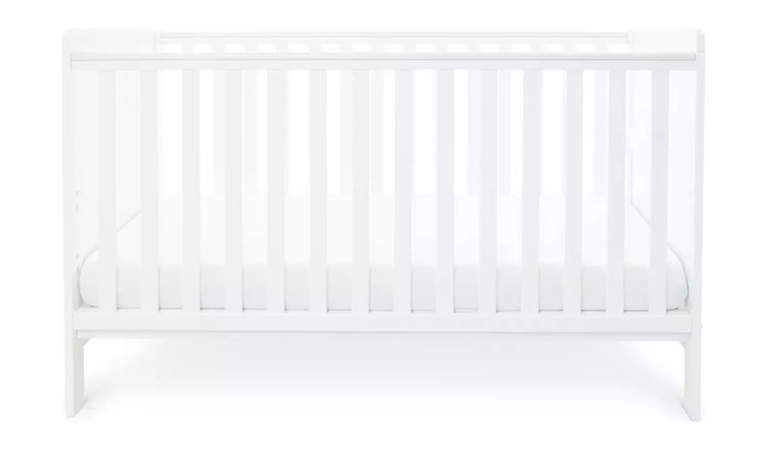 Ickle Bubba Coleby Classic Baby Cot Bed – White