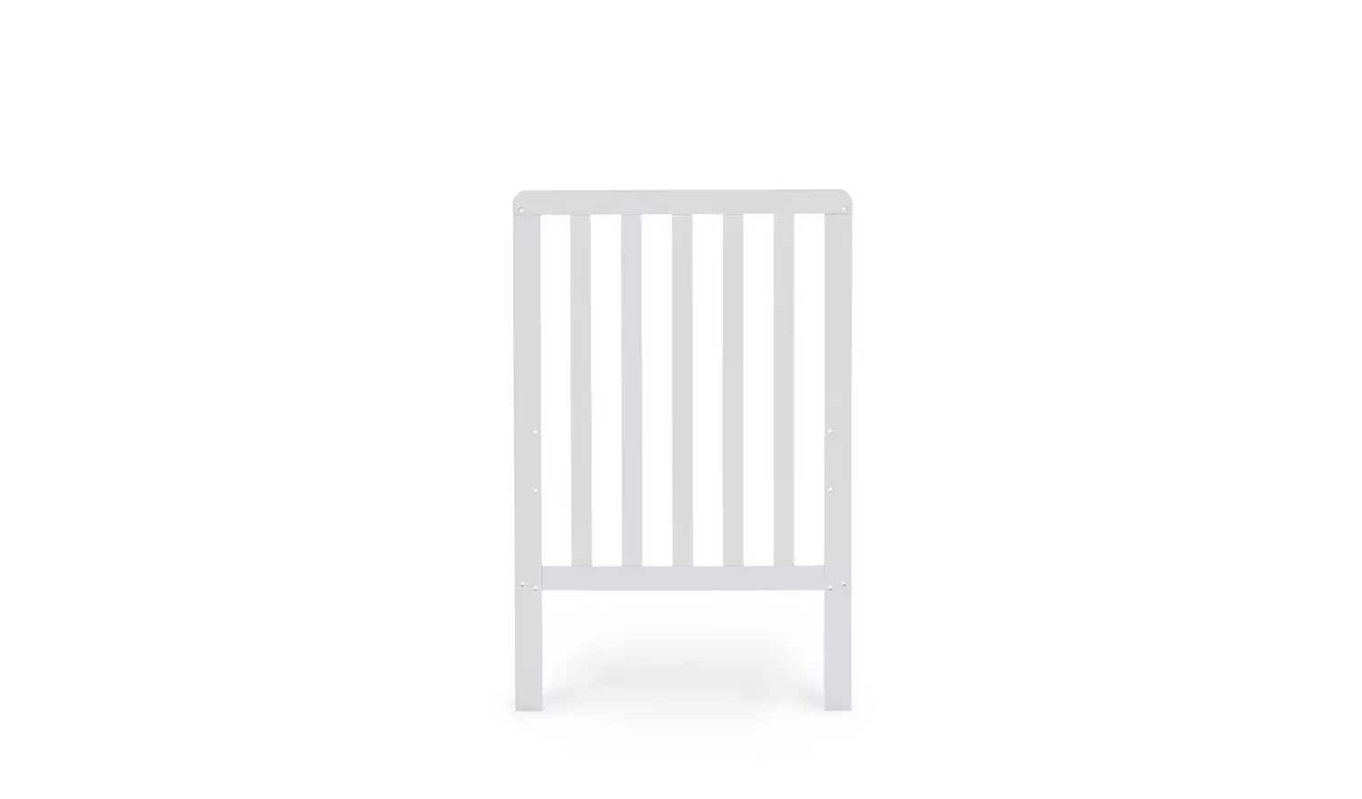 Obaby Bantam Space Saver Cot with Fibre Mattress - White