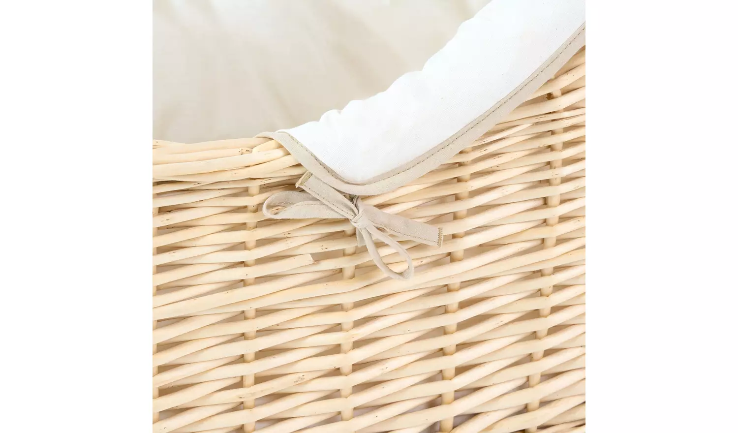 Clair de Lune Organic Cream Noah Pod Moses Basket With Stand