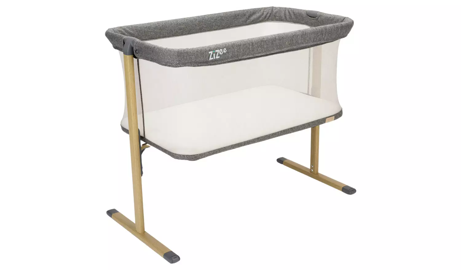 Tutti Bambini Zizee Essential Crib Oak Charcoal