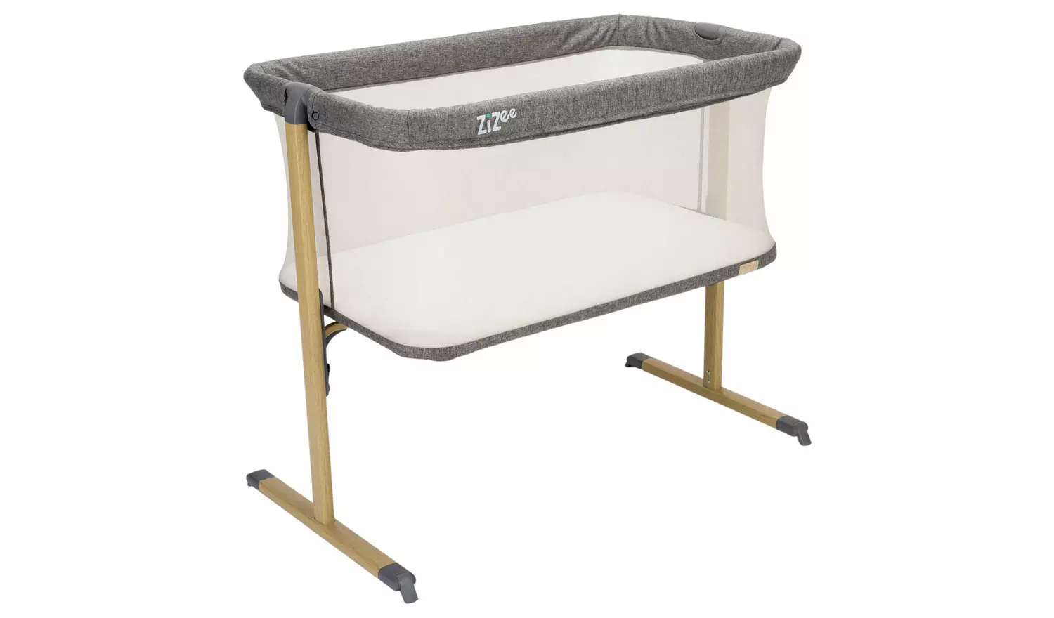 Tutti Bambini Zizee Essential Crib Oak Charcoal