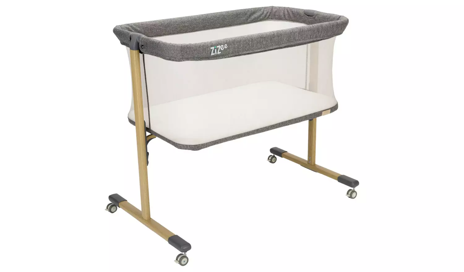 Tutti Bambini Zizee Essential Crib Oak Charcoal