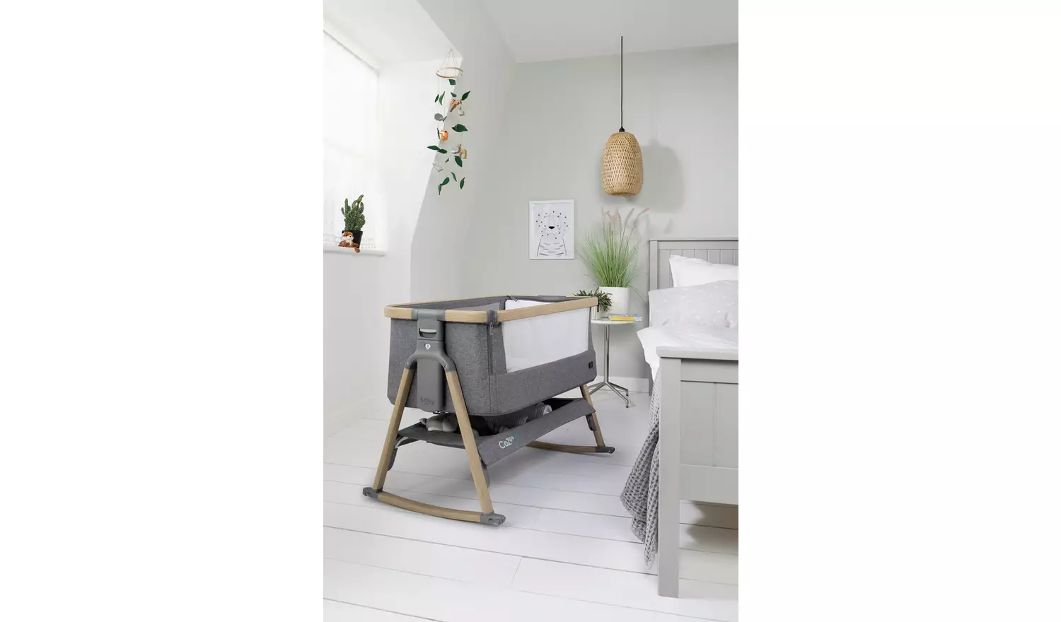 Tutti Bambini Cozee Air Crib Oak Charcoal