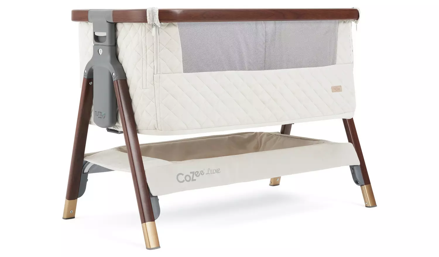 Tutti Bambini Cozee Luxe Crib Walnut Cream