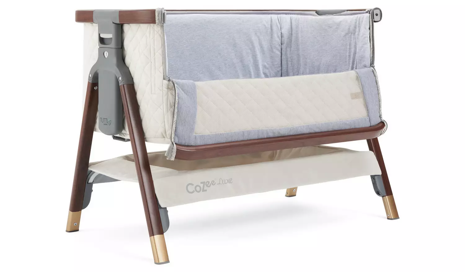 Tutti Bambini Cozee Luxe Crib Walnut Cream